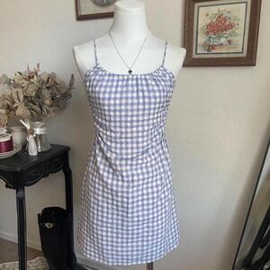 L*SPACE Lavender‎ Gingham Open-Back Sundress – NWT